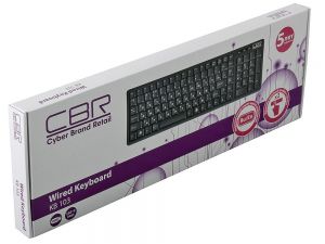 Клавиатура CBR KB 103, перекл. языка 1 кнопкой (софт.), 12 доп. мультимедия ф-ций, USB, KB 103	 ― 1962.ru
