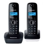 Телефон Panasonic KX-TG1612RU1 (темно-серый/белый, 2 трубки)