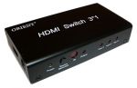 Сумматор сигнала HDMI 3вх/1вых  c БП,  Orient HS0301